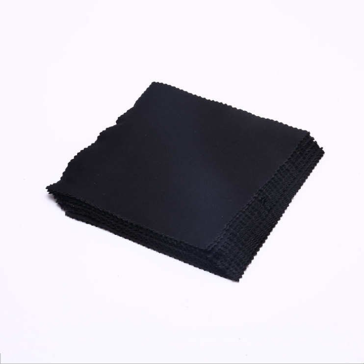 Glasses cloth manufacturer lens cloth Black gray microfiber glasses frame wiping cloth needle three spot