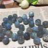 Natural Gray Moon Light Carving Better Bad DIY DIY with Blue Light Lighting Stone and Foot Necklace Accessories