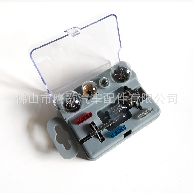 Traje transfronterizo del bulbo H1/H4/H7 del coche 8/9/10/20/30-piece traje de la emergencia de la lámpara del halógeno