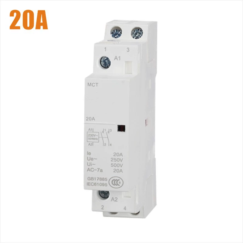Бытовой небольшой ICT-25A модульный контактор с направляющим рельсом, предназначенный для отеля, контактор переменного тока 2p