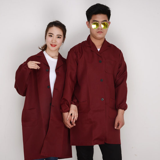 Factory wholesale men's and women's long sleeve carrying camouflage coat dust-proof integrated breeding feed blue tooling coat