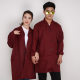Factory wholesale men's and women's long sleeve carrying camouflage coat dust-proof integrated breeding feed blue tooling coat