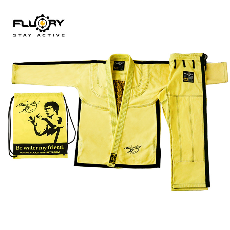 FLUORY fire base Bruce Lee Brazilian jujitsu clothing men and women BJJ GI adult professional judo clothing manufacturers