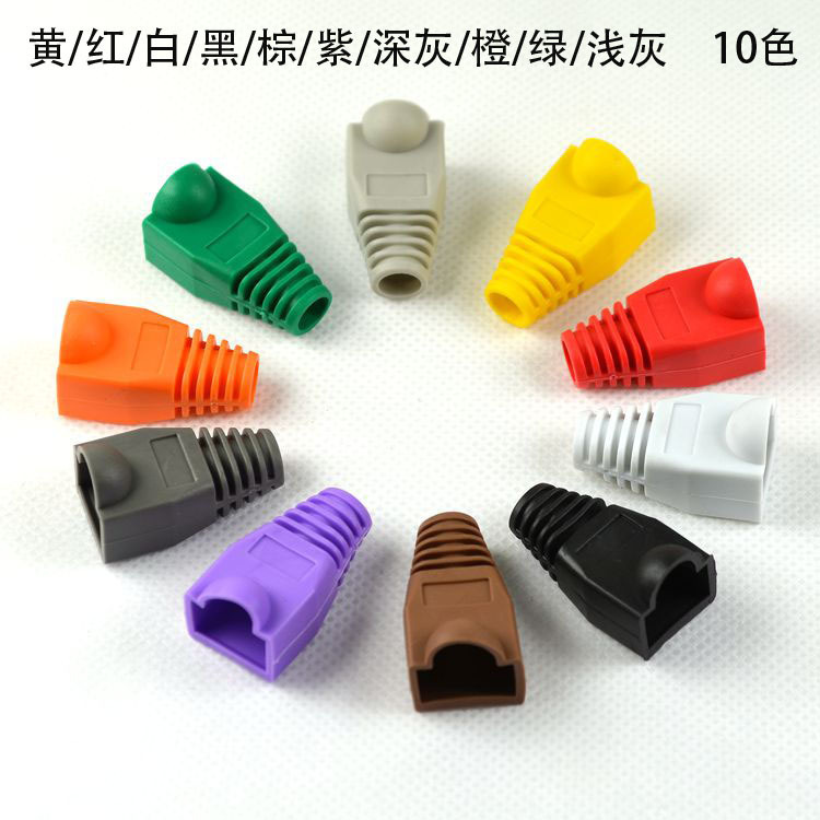 Factory Direct Sales Rj45 Crystal Head 8P8C Sheathed Network Cable Set 0.65 Red, Yellow, Blue, Green, Black, Orange, White and Purple Transparent Gray Set Factory Direct Sales Rj45 Crystal Head 8P8C Sheathed Network Cable Set 0.65 Red, Yellow, Blue, Green, Black, Orange, White and Purple Transparent Gray Set