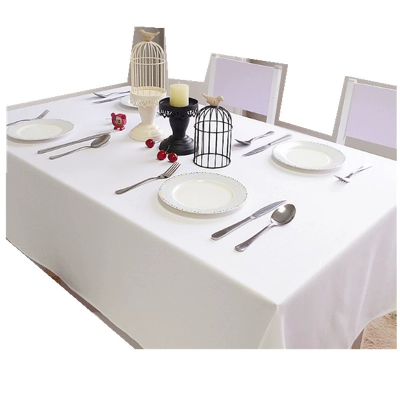 Все-из хлопка белая hotel tablecloth европейский стиль однотонная скатерть высокая-end кафе западный ресторан ткань Nantongtong производитель
