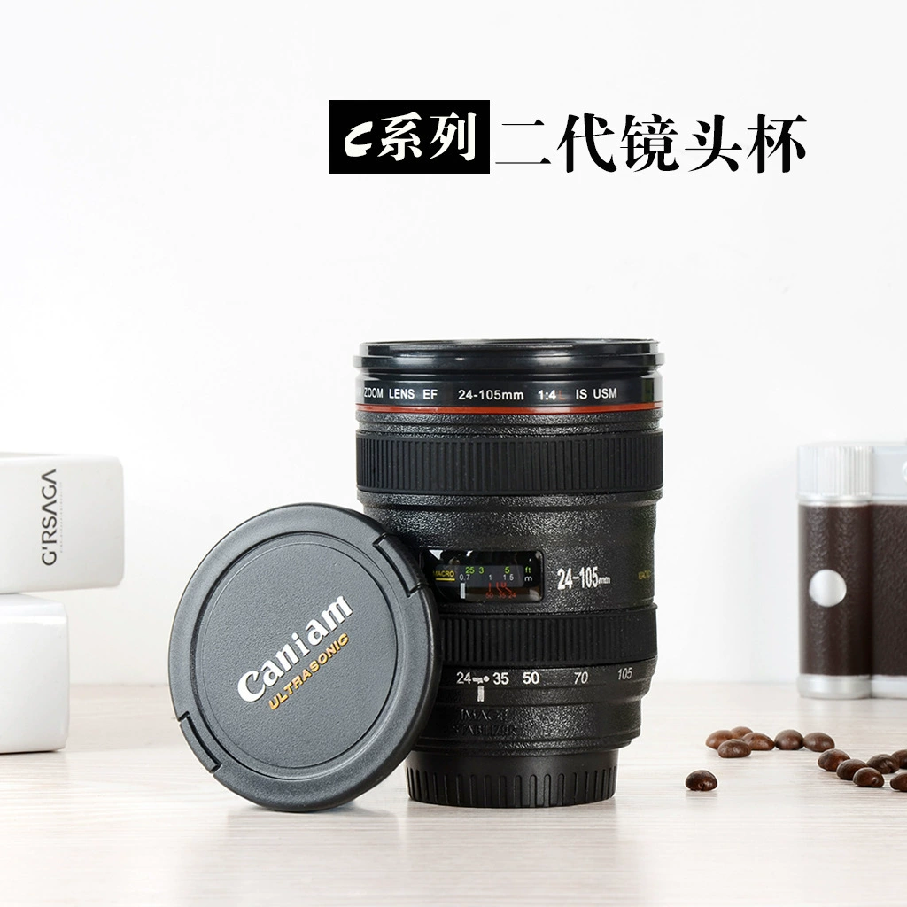  Camera, coffee lens stainless steel for men and women for elementary school students, internet celebrity