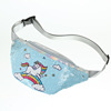 Children's one-shoulder bag, cartoon nail sequins, belt bag, small bag for leisure, cute chest bag