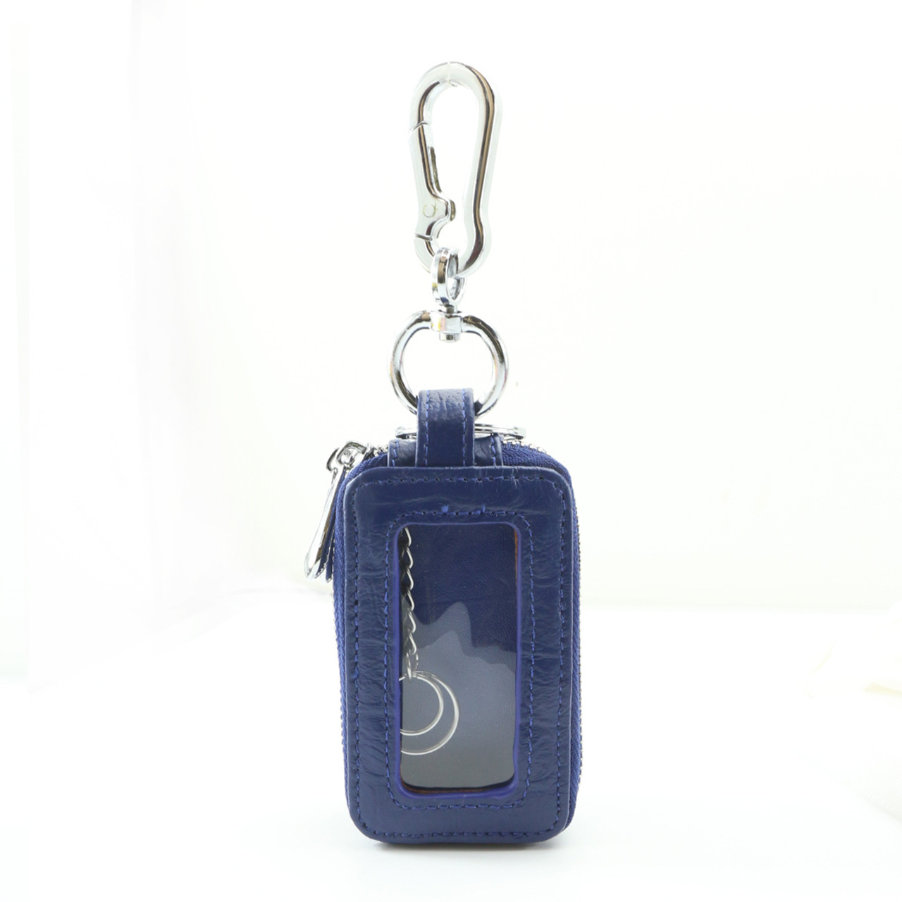 Fábrica de cocodrilo patrón clave caso de cuero genuino de los hombres de doble capa de coche multifunción clave bolsa de cremallera primera capa de piel de vaca al por mayor