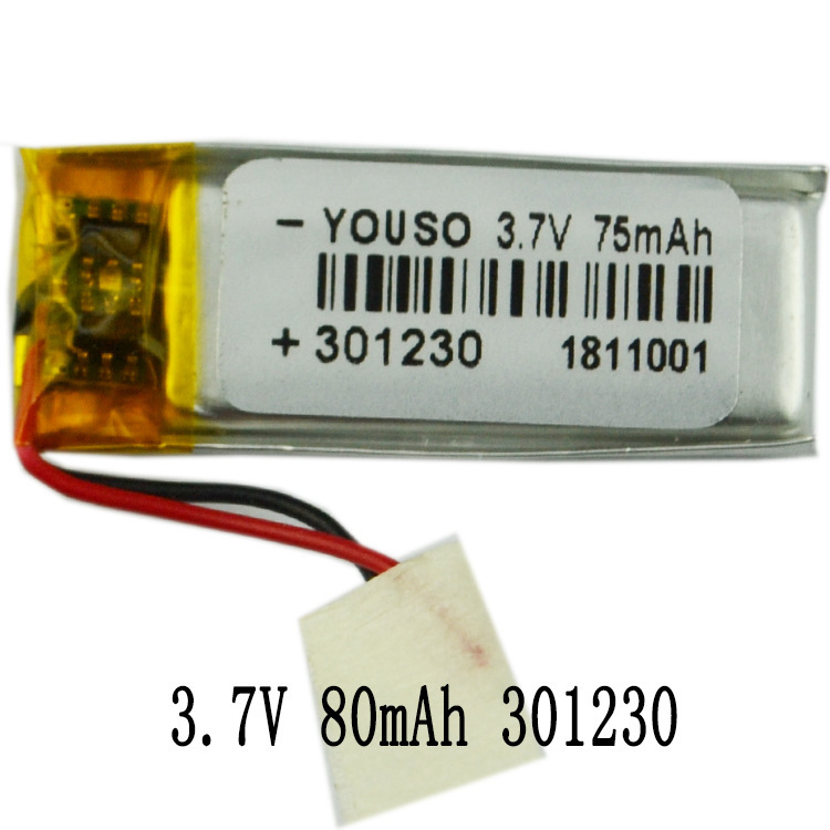 3.7v80mah301230 Bluetooth headset lithium battery lithium polymer battery smart bracelet watch battery 3.7v80mah301230 Bluetooth headset lithium battery lithium polymer battery smart bracelet watch battery