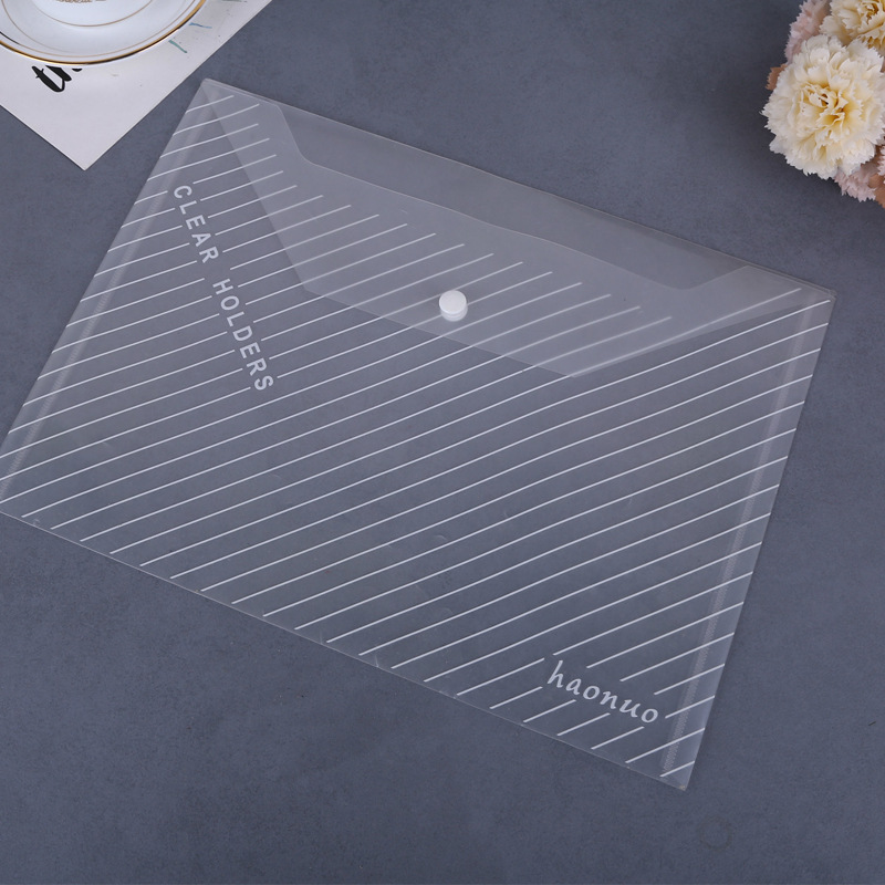 (2개) 로고가있는 투명 A4 문서 가방의 새로운 모델, 사무용품 정보 가방 제조업체 도매