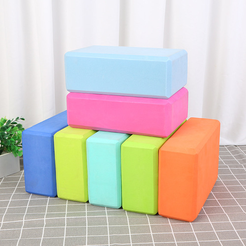 200g EVA material yoga brick, solid color yoga cushion, high-density yoga aid, fitness and dance brick