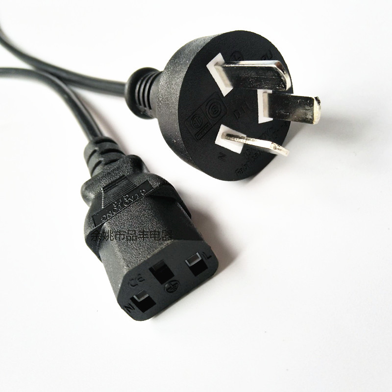 供应   阿根廷插头电源线 三芯注塑插头带1.5米电源线