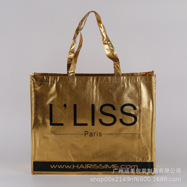 广州无纺布手提袋环 保袋车缝无纺布袋子可加印logo购物袋制作