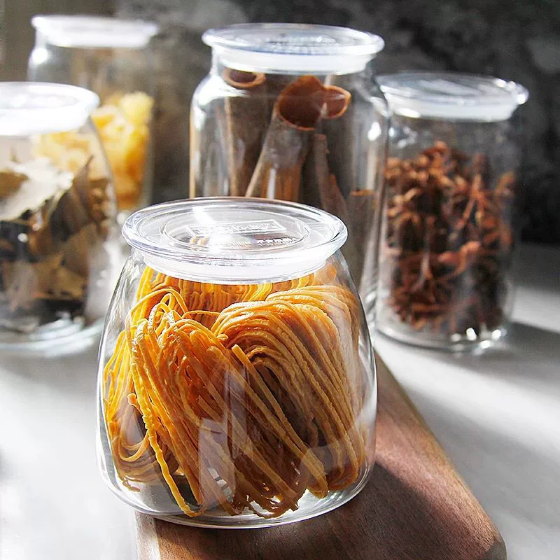 Libbey, USA Libbey Weber series glass sealing can tea, medicinal materials dry cargo home storage storage bottle