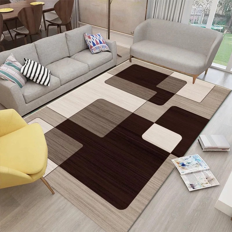 Nordic ins estilo sala de estar alfombra moderna minimalista elegante casa Mat dormitorio alfombra lavada mesa de té alfombra mat
