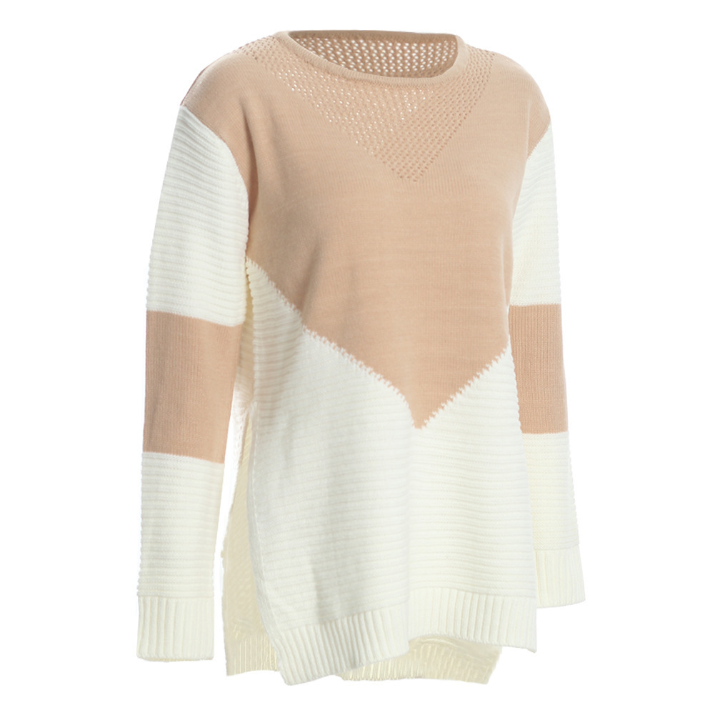 INS Internet celebridad Amazon bottoming camisa mujer invierno costura hueco suéter de mujer popular suéter transfronterizo mujeres