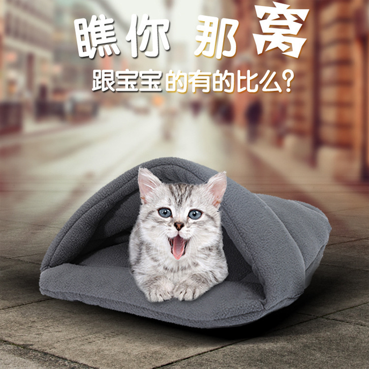 Pet Slippers, Cat Nest, Sleeping Bag, Universal for All Seasons, Bite-Resistant and Warm, Small and Medium-Sized Dog Nest, Guinea Pig Hamster Nest, Extra Large