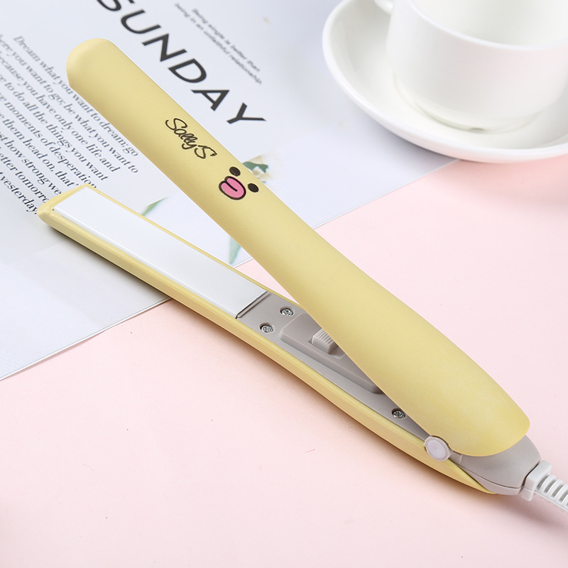 Convenient multi-use curling iron multi-style electric splint dormitory students fashion compact cute hair straightener factory direct supply