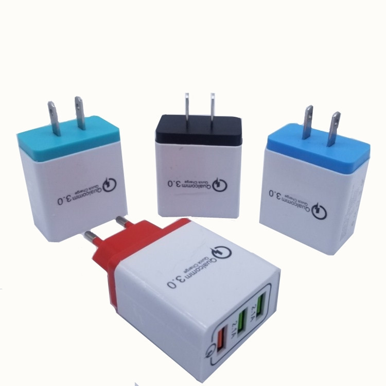 Mobile phone charger Qualcomm qc 3.0 charging head three qc3 0 fast charging travel fast charging charger
