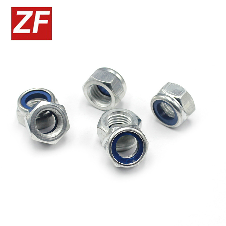 现货供应 碳钢尼龙防松螺母 非金属六角自锁螺母 尼龙锁紧螺母