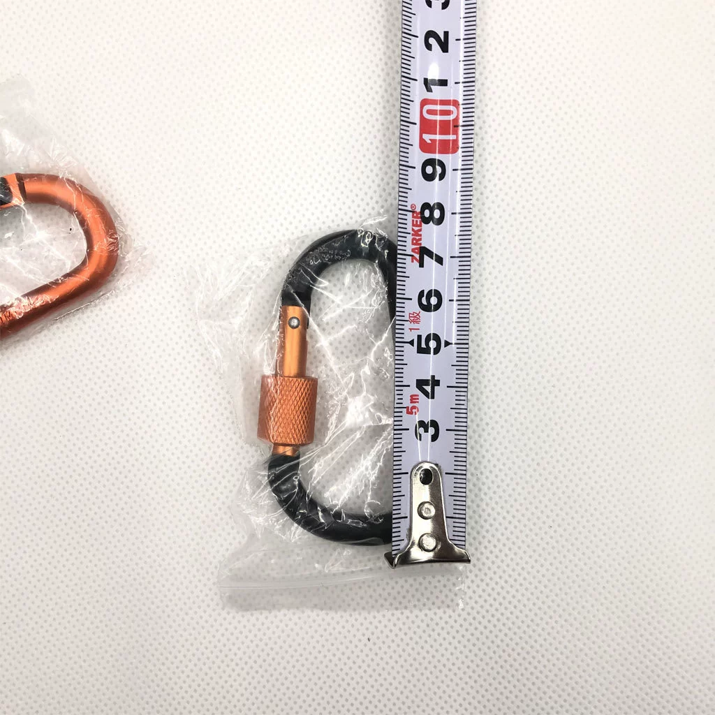 High -quality bold 8cm with lock -locking Dype D -hiking buckle fast hanging nut buckle hanging aluminum alloy backpack buckle