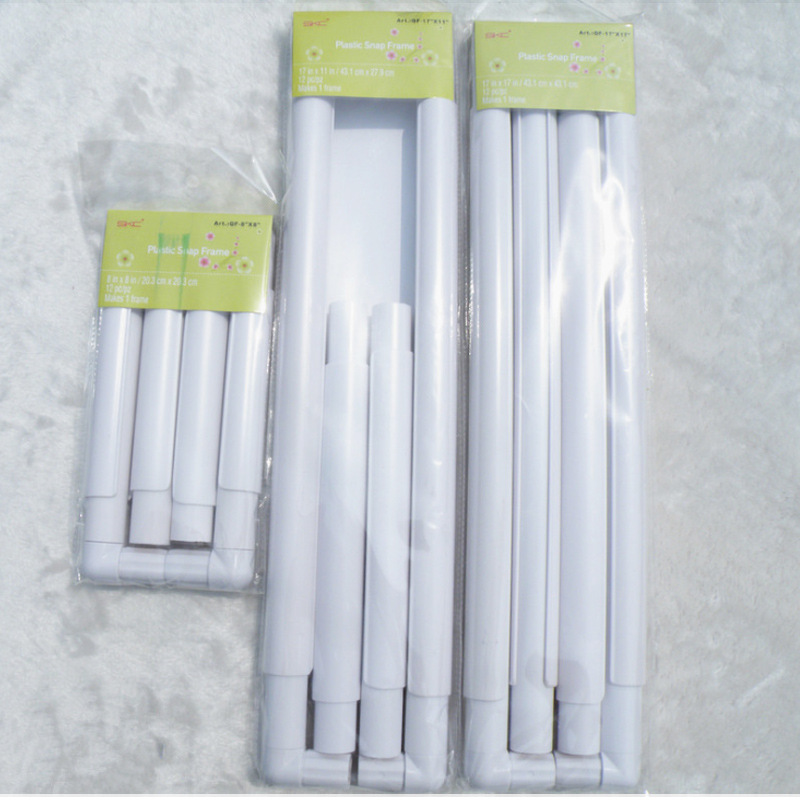 SKC blanco clip bordado estiramiento Cruz puntada cuadrado estiramiento DIY bordado estiramiento cuadrado bordado marco 5 tamaños