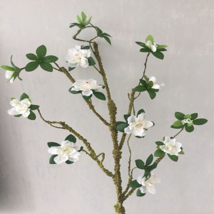 Flor artificial azalea espuma suave rama hogar Sala decoración bonsai arreglo floral modelado