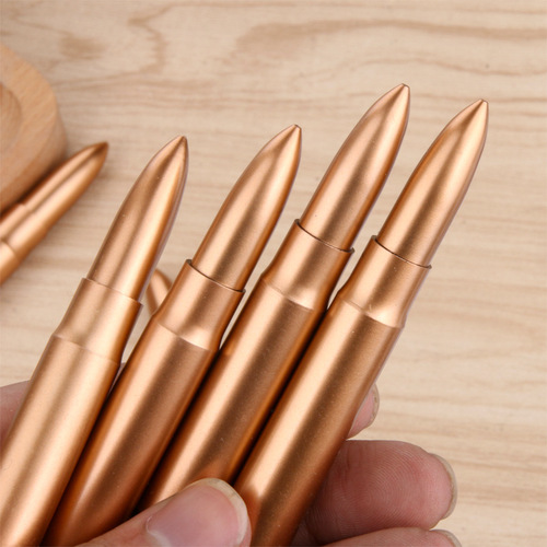 Creative retro bullet ballpoint pen simulation bullet weapon ballpoint pen blue ballpoint pen