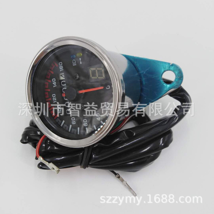 Motocicleta LED kilometraje Correa Pantalla de engranaje Harley Iron Horse gran águila rey retro instrumento modificación código medidor