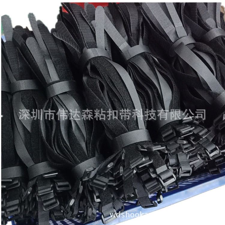 魔术贴厂家批发带扣电压魔术贴扎带电池模型魔术贴捆绑带可印字