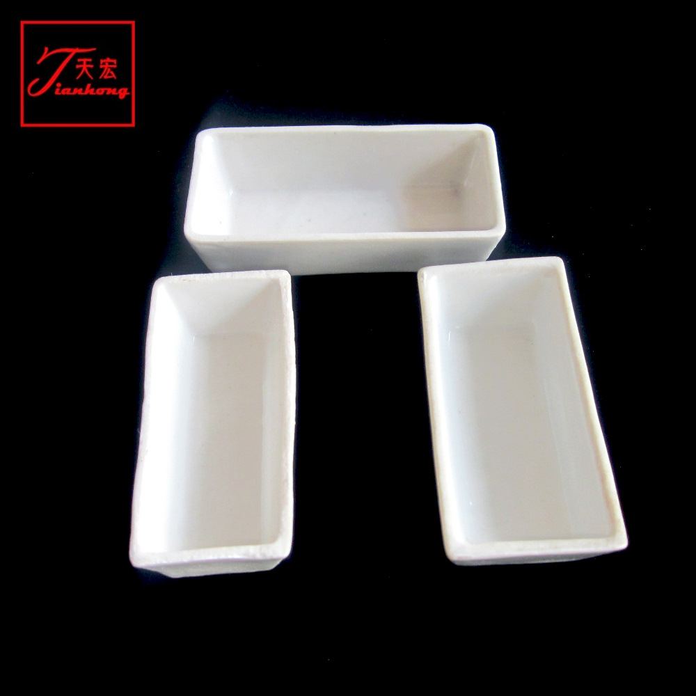 刚玉长方舟  高纯氧化铝 梯形刚玉舟 刚玉坩埚