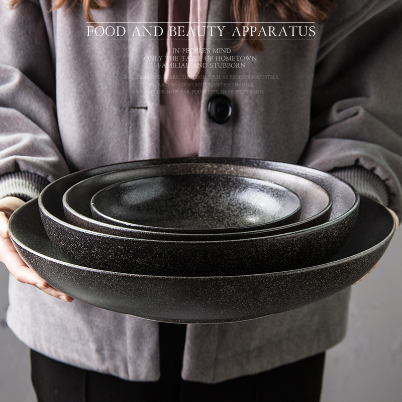 Tazón de cerámica grande Tazón de sopa Tazón de arroz banquete tazón de sopa