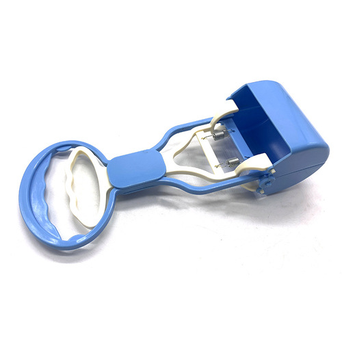 Dog poop pick-up clip, long handle poop clip, dog supplies poop clip, poop scoop poop clip