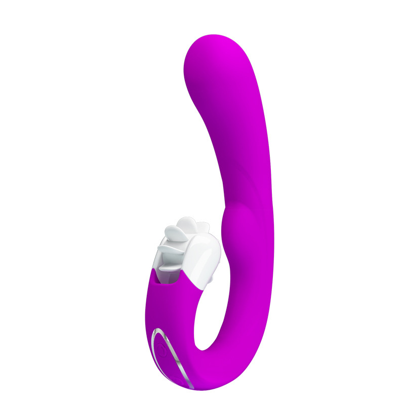 Baile Patila 7 Vibration 4 Frequency Rolling Silicone Waterproof USB Rechargeable Vibrator BI-040059_voghion.com