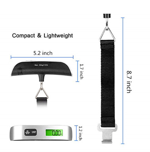 Factory Electronic Luggage Scale, Airplane Travel Handheld Electronic Scale, Portable Luggage Handheld Scale 50kg