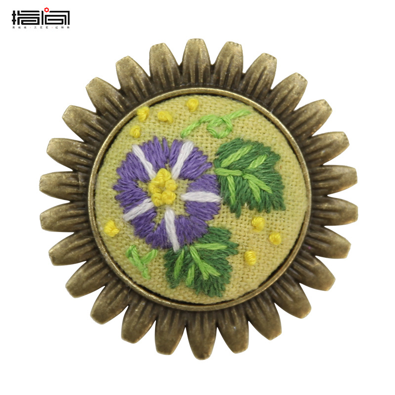 Tinder-sin acabado (broche separado) + bordado de 7cm