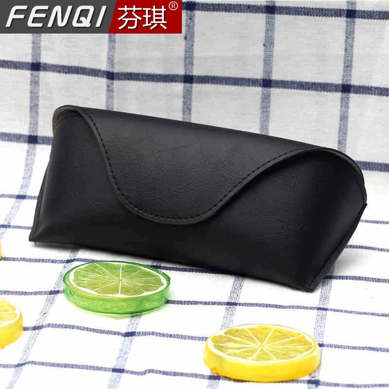 Zippered eyeglass case, hard shell, portable with wrist strap, wholesale