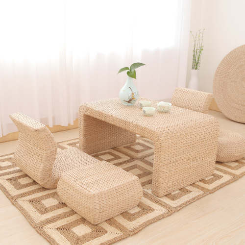 草编藤编日式榻榻米茶几飘窗桌小桌子客厅组地台窗台阳台矮桌