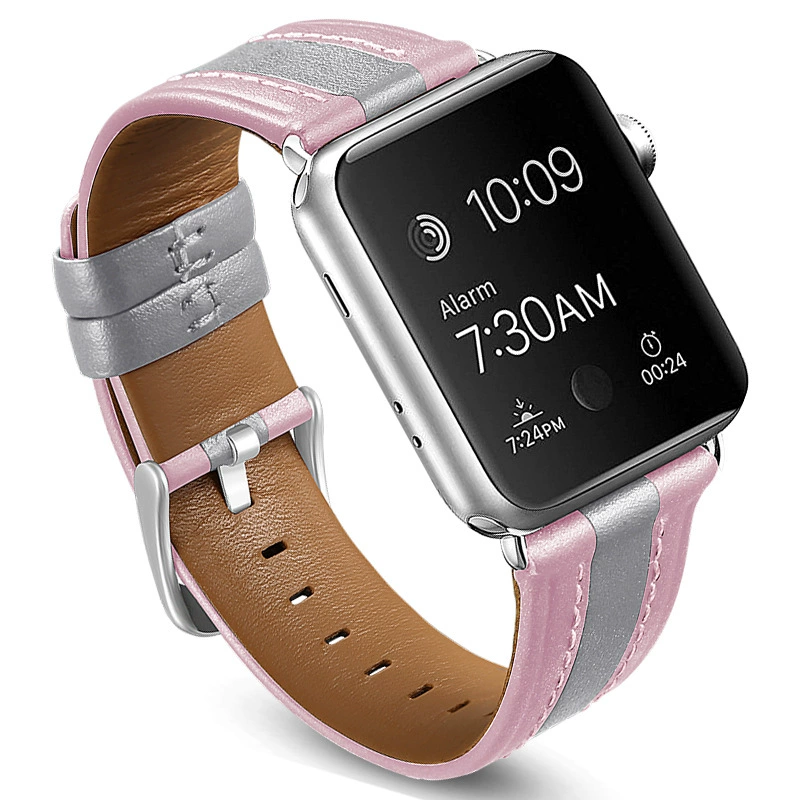 Подходит для Apple Watch 1–8 серия SE Greek кожа, строчка из кожи коровы