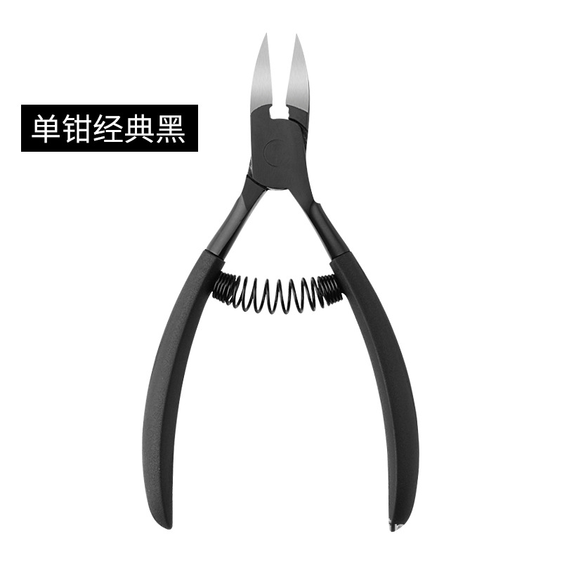 Fabricante en stock alicates de piel muerta de color de acero inoxidable tijeras de uñas alicates de Nariz de águila uñas tijeras de piel muerta herramientas de manicura