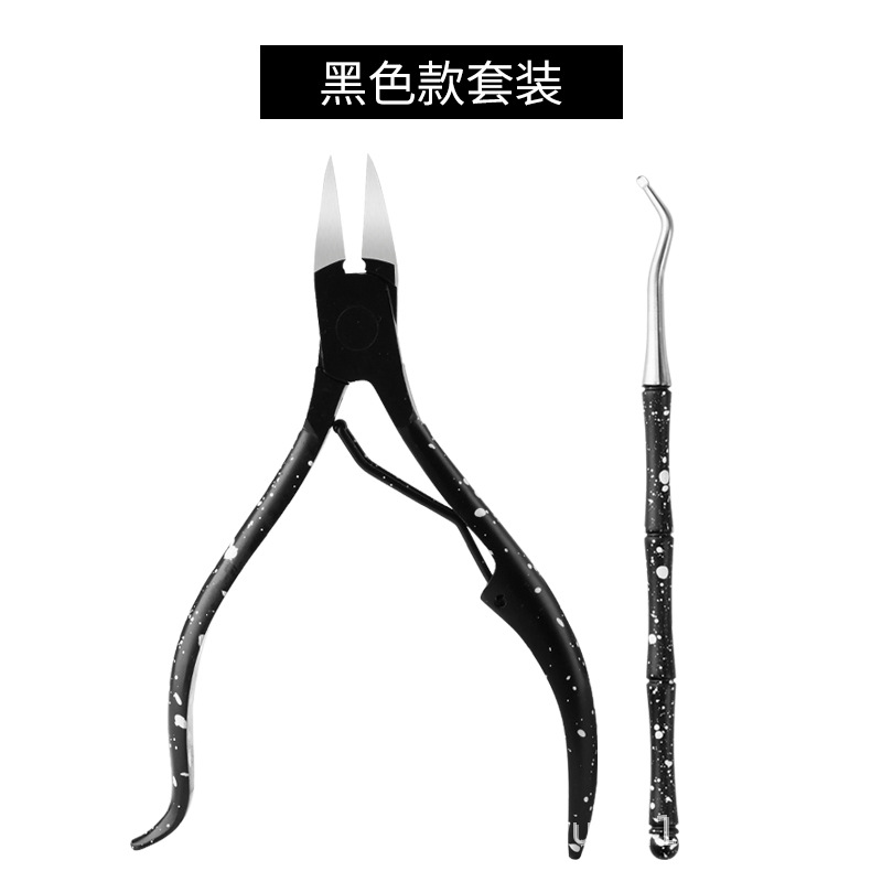 Fabricante en stock alicates de piel muerta de color de acero inoxidable tijeras de uñas alicates de Nariz de águila uñas tijeras de piel muerta herramientas de manicura