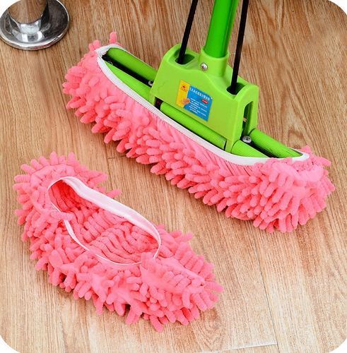 Removable and washable chenille shoe covers floor mopping slippers floor mopping lazy shoe covers floor mopping shoe covers single price