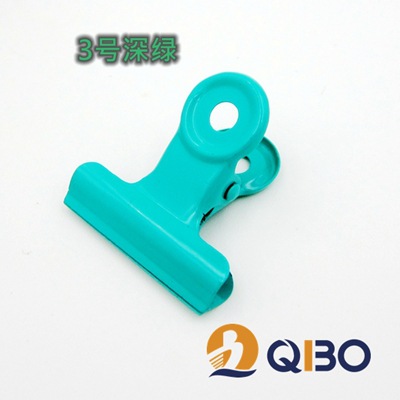 Directo de fábrica 3CM Candy Pink file titular de boleto de cabeza redonda snack sellado color papelería titular de boleto de metal