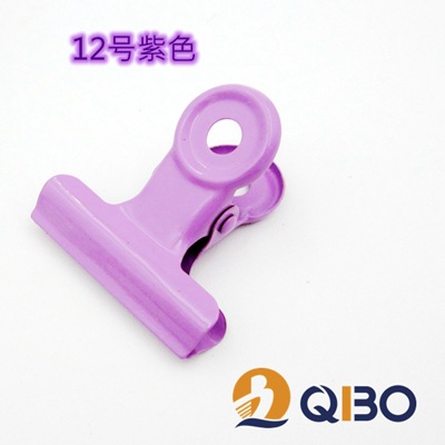 Directo de fábrica 3CM Candy Pink file titular de boleto de cabeza redonda snack sellado color papelería titular de boleto de metal