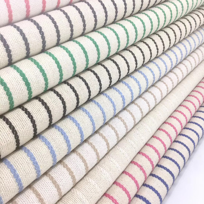 产品现货鞋靴弹力面料布料330克重提花厂家直销条纹面料几何提花