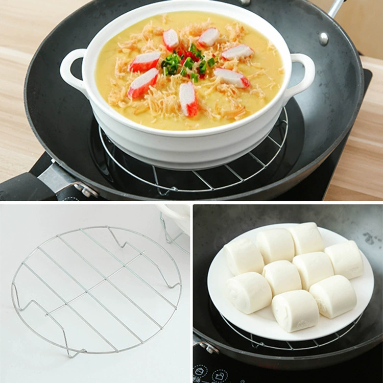 Верхний паровой стеллаж Nahe Kitchen Tall, четырехугольный проволочный пароварник для рисоварки, 2 уровня из нержавеющей стали