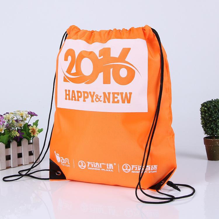 厂家直供帆布袋 批量彩色加印LOGO环 保棉布束口拉绳背包袋