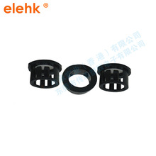 黑色扣式护线套塑料尼龙护线圈出线圈密封护线环孔塞套厂家直销