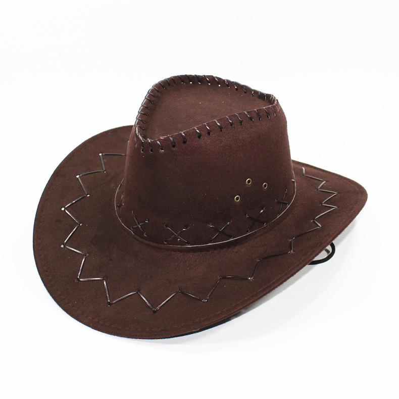 西部牛仔美国骑士帽蒙古草原帽男女士新疆遮阳帽夏季帽子户外定制