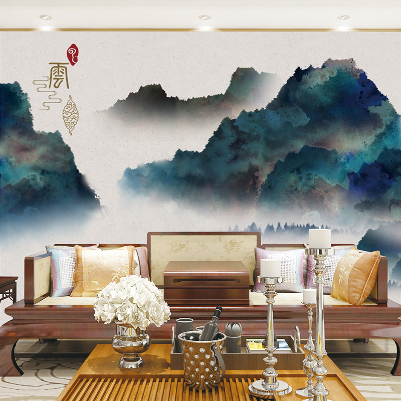 无纺布壁纸厂家大型无缝壁画客厅电视背景墙墙布3d卧室无纺布东莞